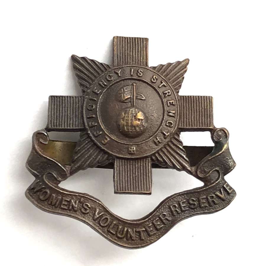 Women’s Volunteer Reserve WW1 cap badge
