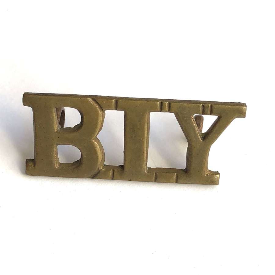 BIY Bedfordshire Imperial Yeomanry shoulder title by Lambourne