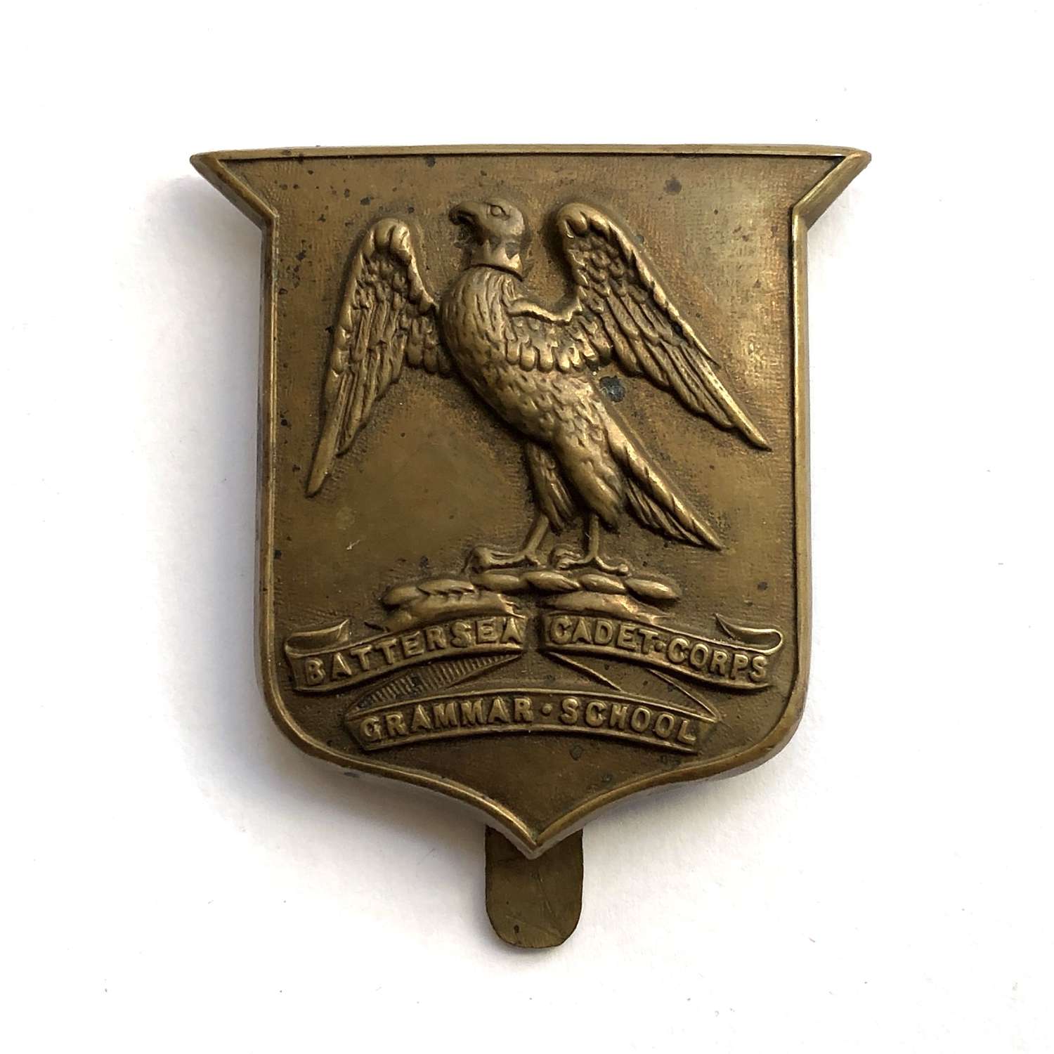 Battersea Grammar School Cadet Corps cap badge