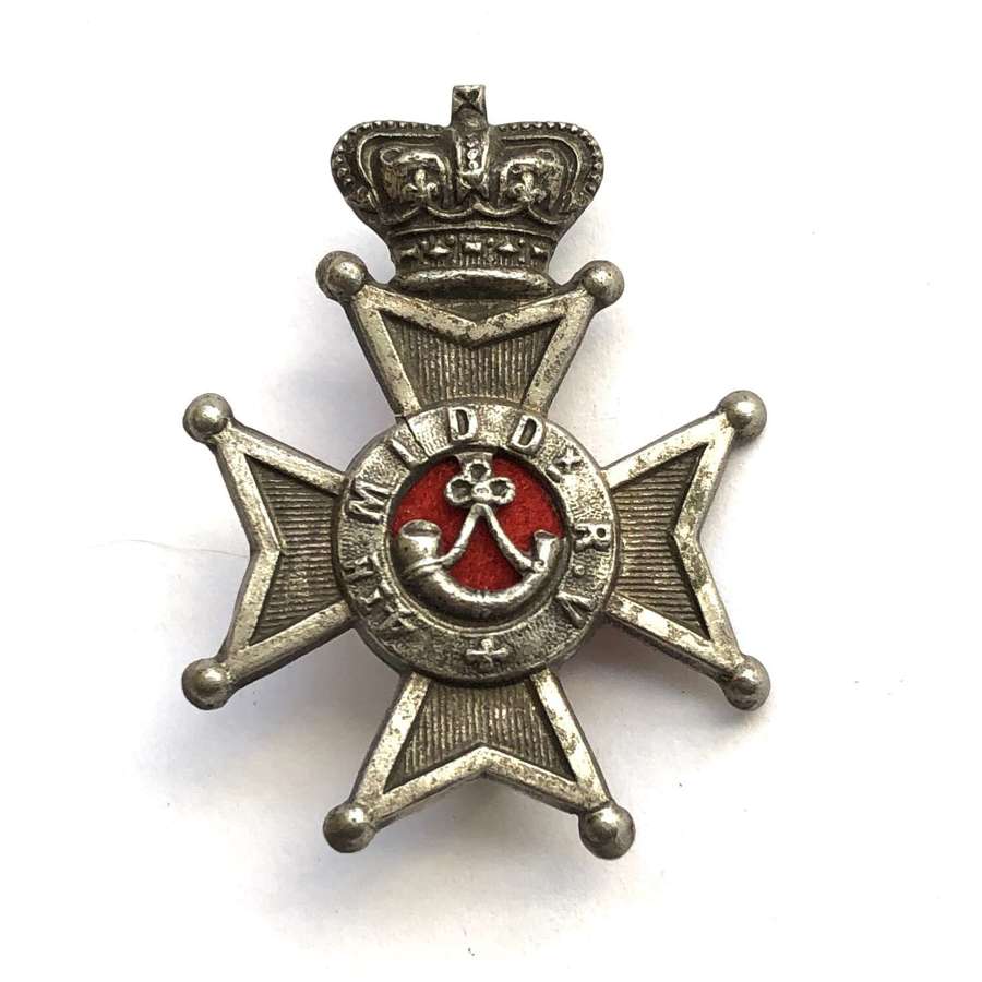 4th Middlesex Rifle Volunteers VictorianOfficer’s cap badge