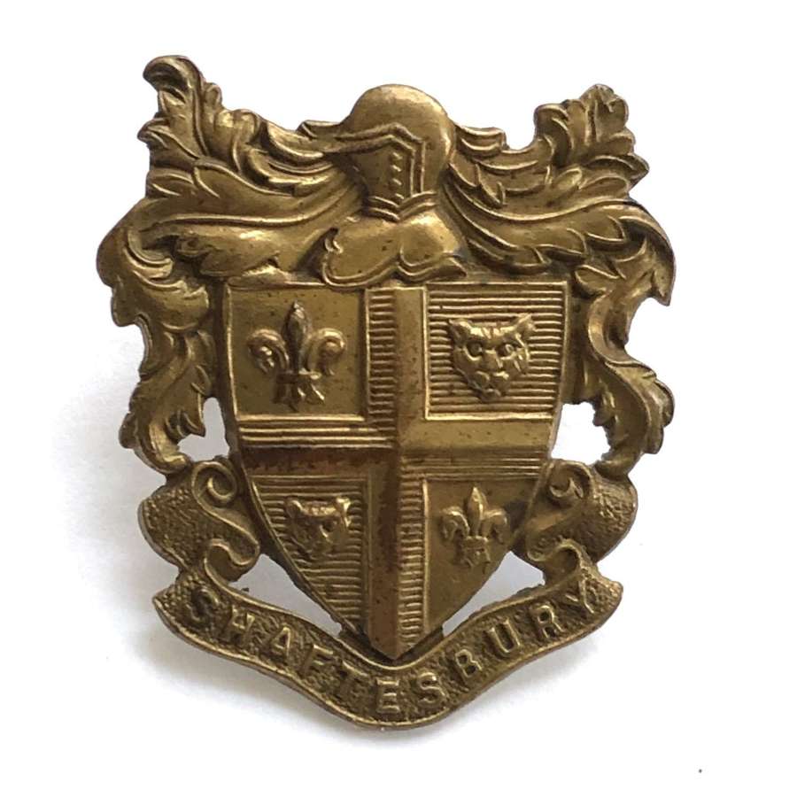 Shaftesbury School OTC Dorset cap badge circa 1908-40