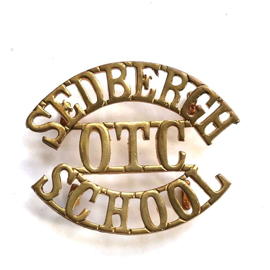 SEDBERGH  / OTC / SCHOOL Yorkshire shouder title title