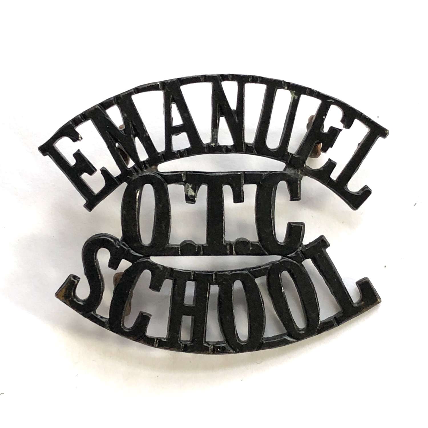 EMANUEL / OTC / SCHOOL London shoulder title circa 1908-40