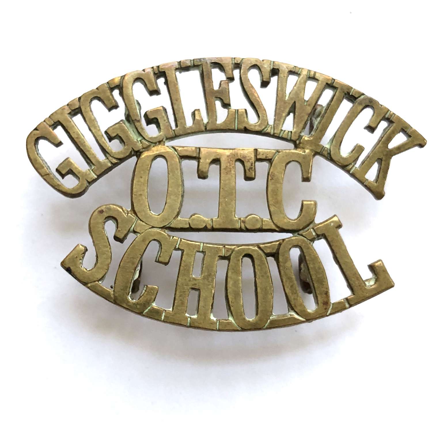 GIGGLESWICK / OTC / SCHOOL York shoulder title cica 1908-40