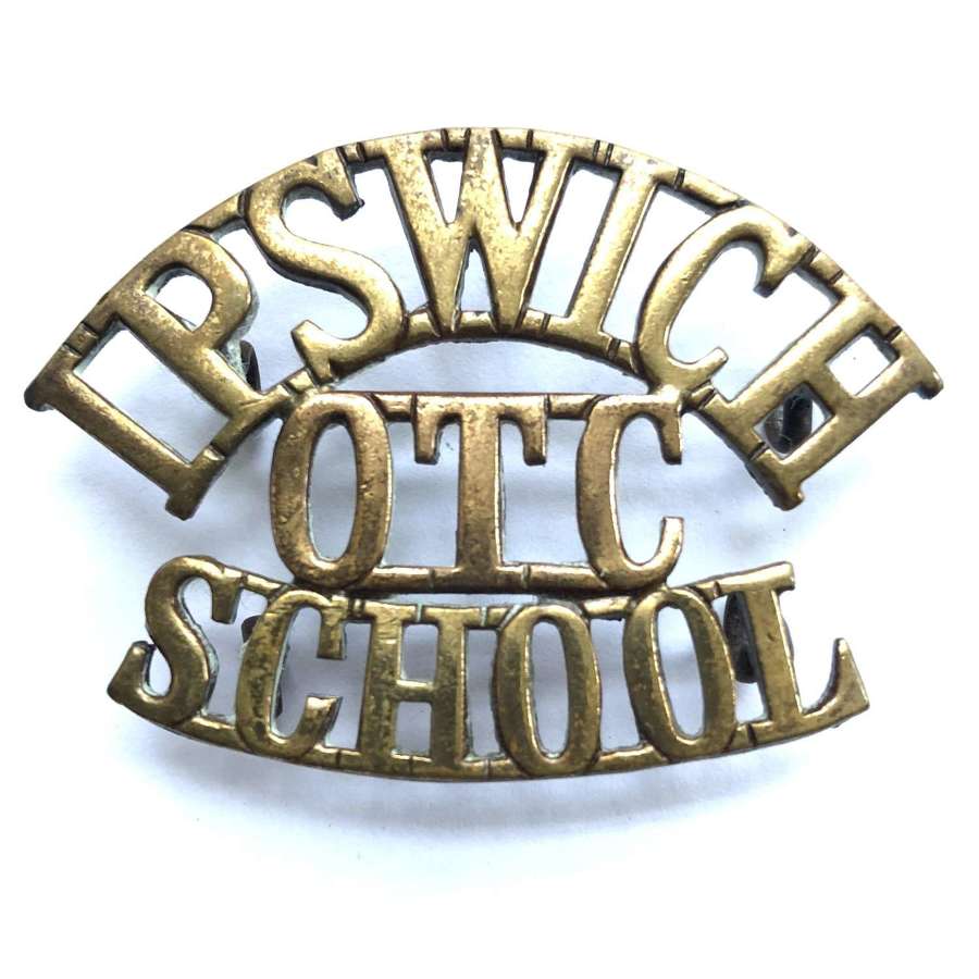 IPSWICH / OTC / SCHOOL shoulder title circa 1908-40
