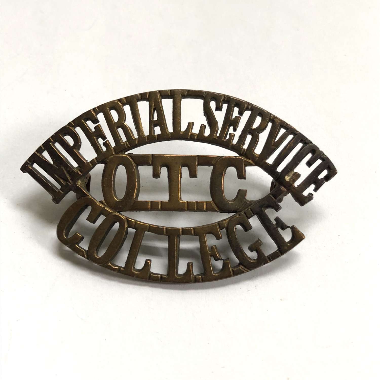 IMPERIAL SERVICE / OTC / COLLEGE shoulder title circa 1911-40