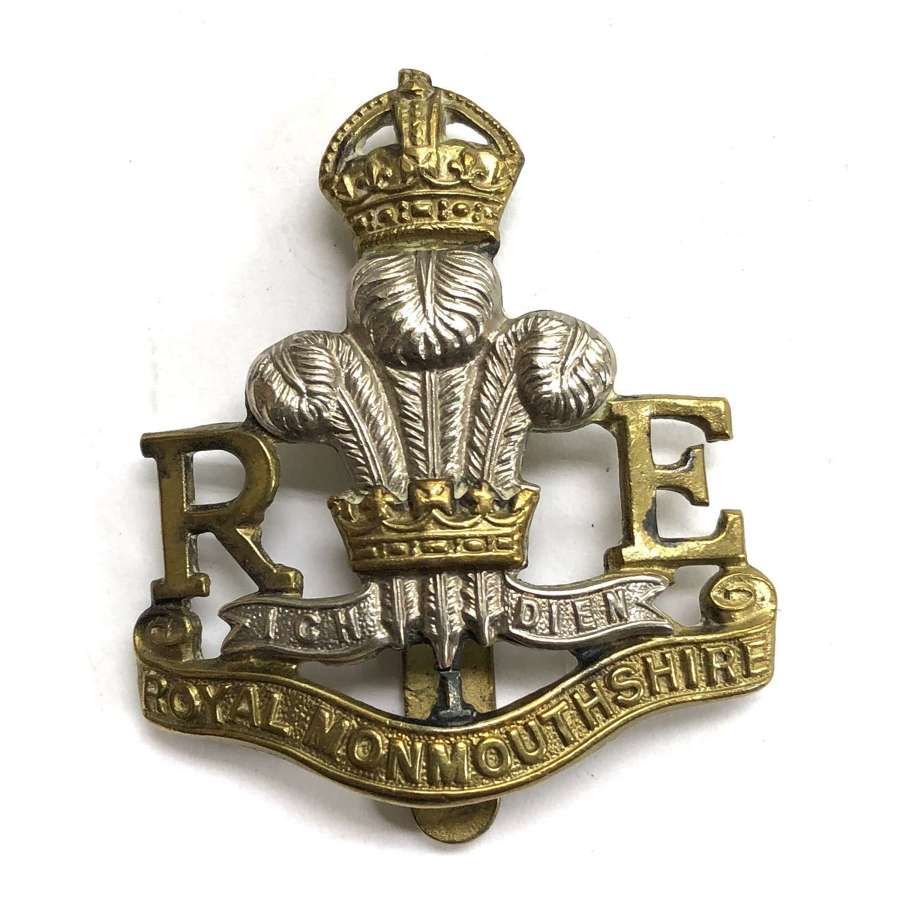 Royal Monmouthshire R.Engineers (Militia) pre 1953 cap badge by Gaunt