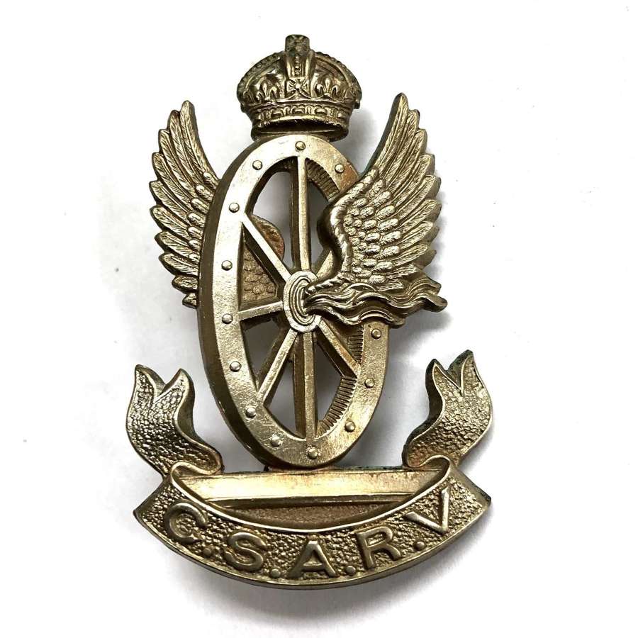 Central South African Railway Volunteers cap badge circa 1902-13