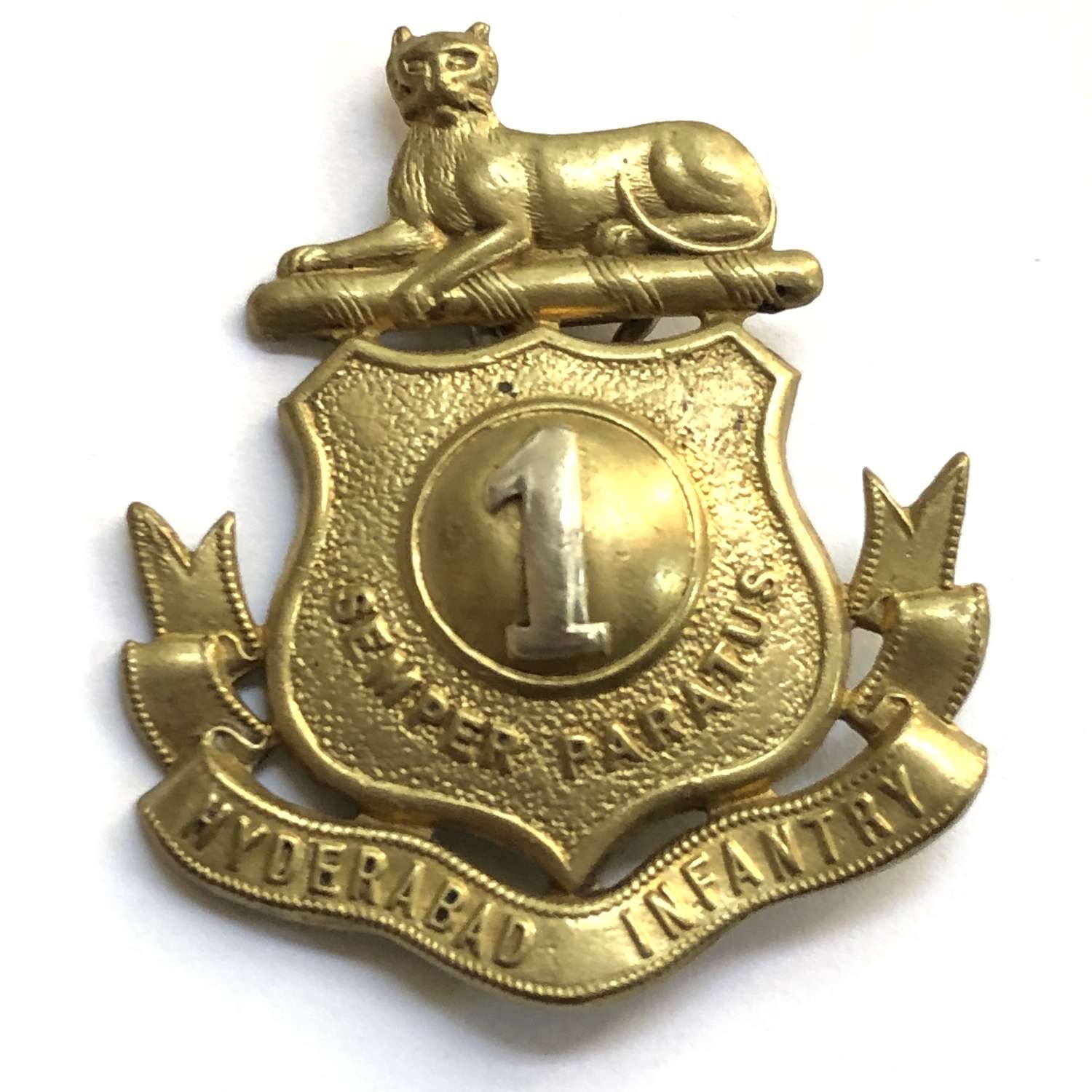 Indian Army. 1st Hyderabad Infantry pagri badge