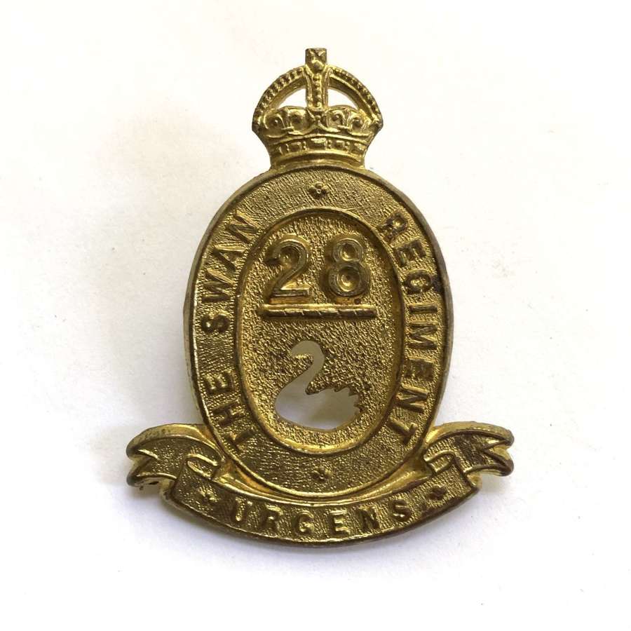 28th Australian Infantry Bn (Swan Regiment) slouch hat badge c1930-42