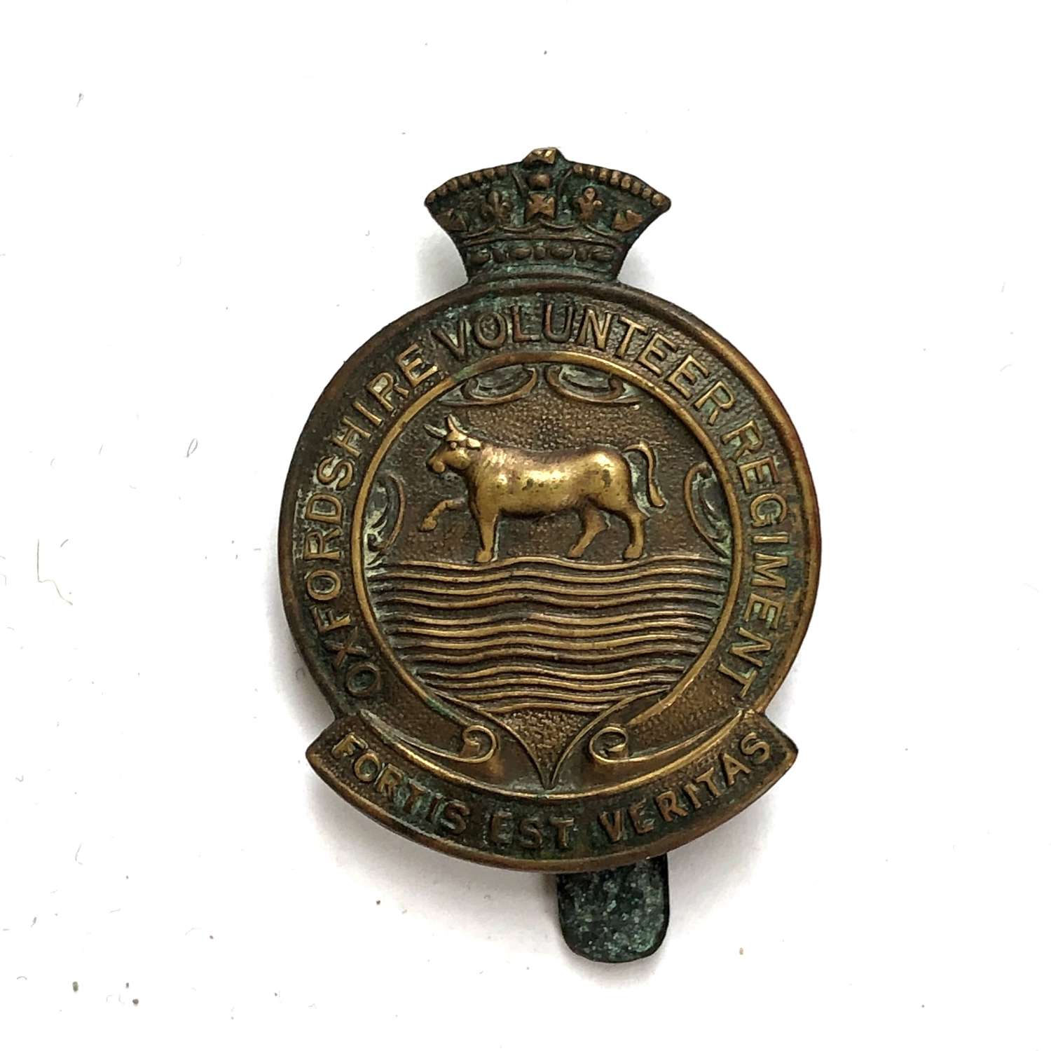 Oxfordshire Volunteer Regiment WW1 VTC cap badge