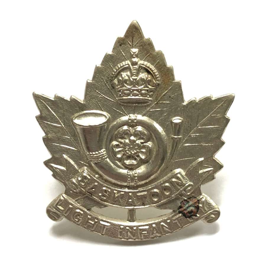 Canadian Saskatoon Light Infantry WW2 cap badge