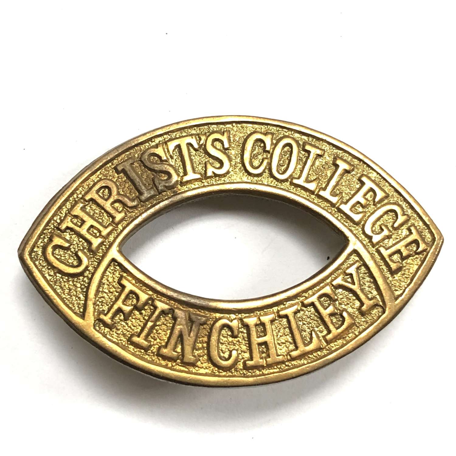 CHRIST'S COLLEGE / FINCHLEY shoulder title