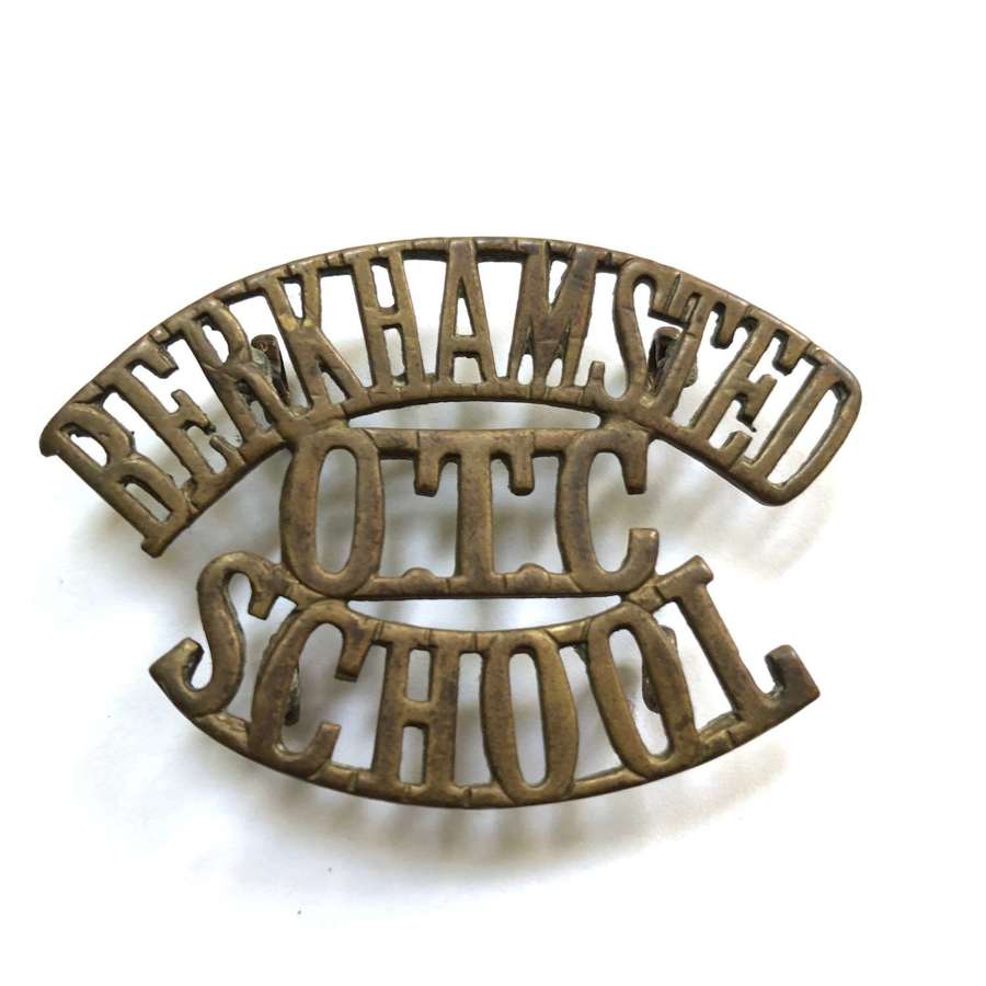 BERKHAMPSTED / OTC / SCHOOL Hertfordshire shoulder title