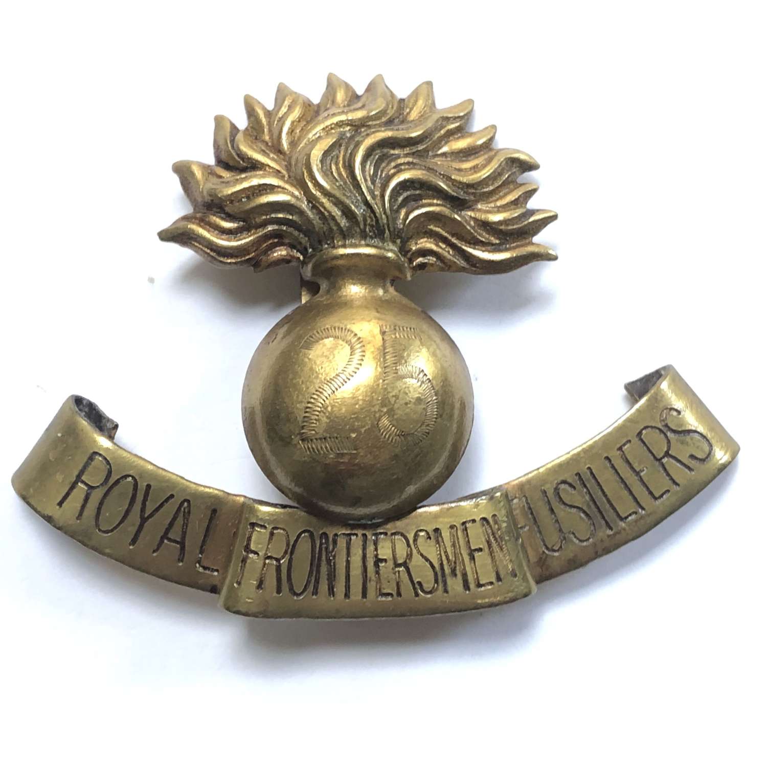 25th (Service) Bn. (Frontiersmen) Royal Fusiliers WW1 cap badge