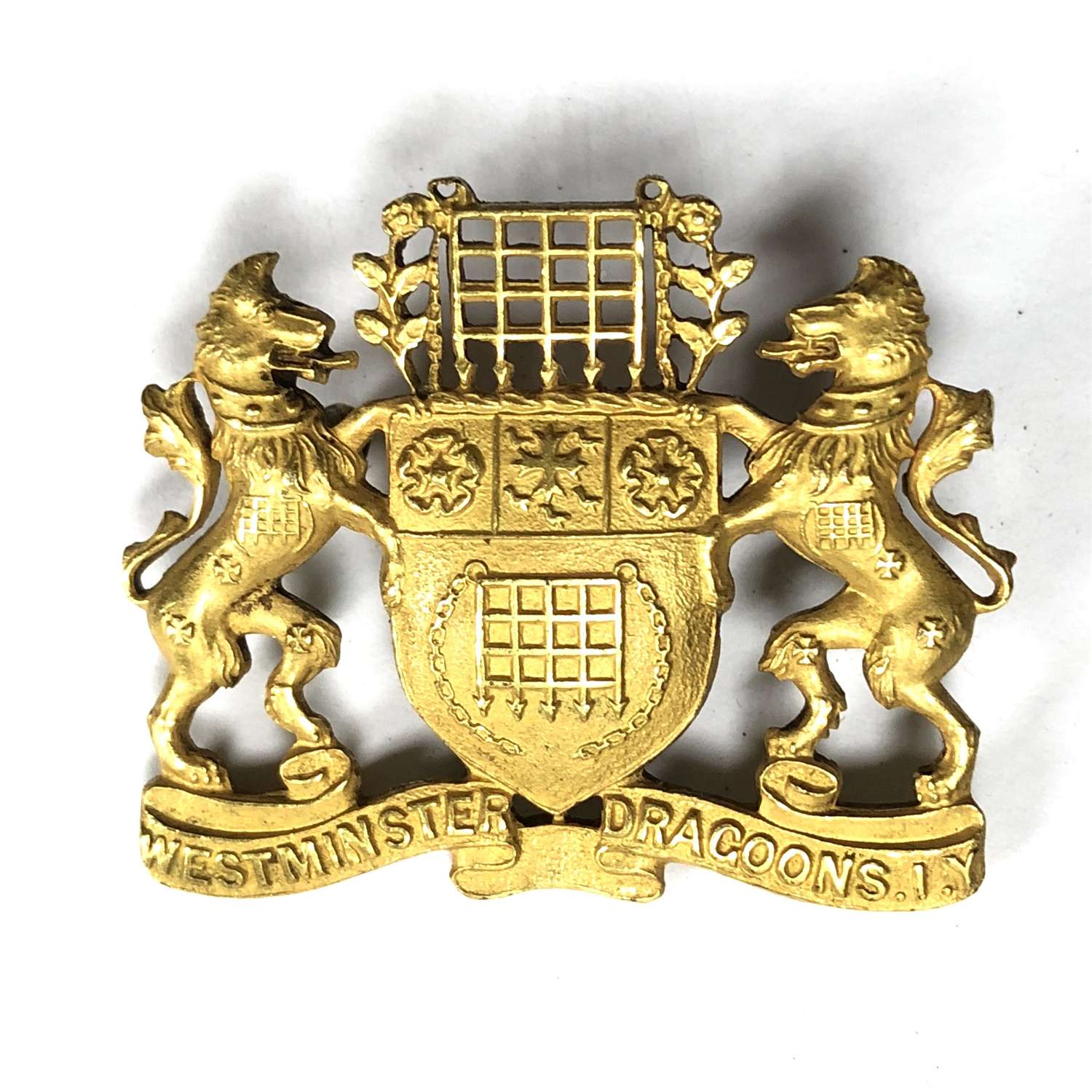 2nd County of London Imperial Yeomanry (Westminster Dgns) gilt badge