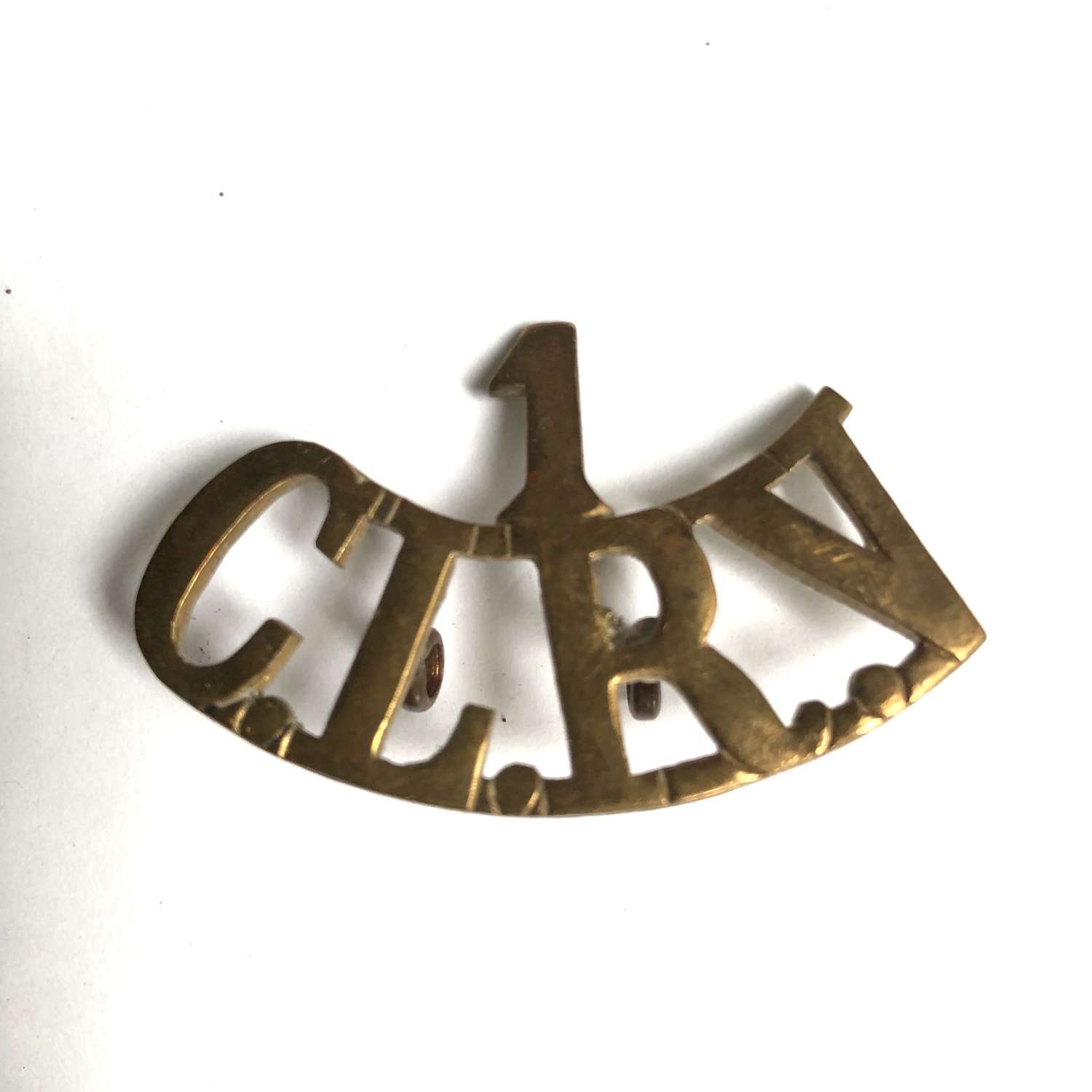 1 / CLRV 1st City of London WW1 VTC shoulder title