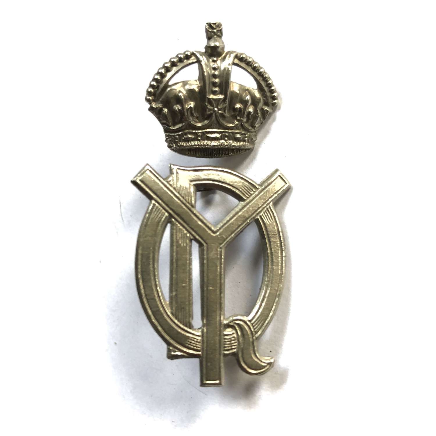 QO Dorset Yeomanry Edwardian two piece cap badge