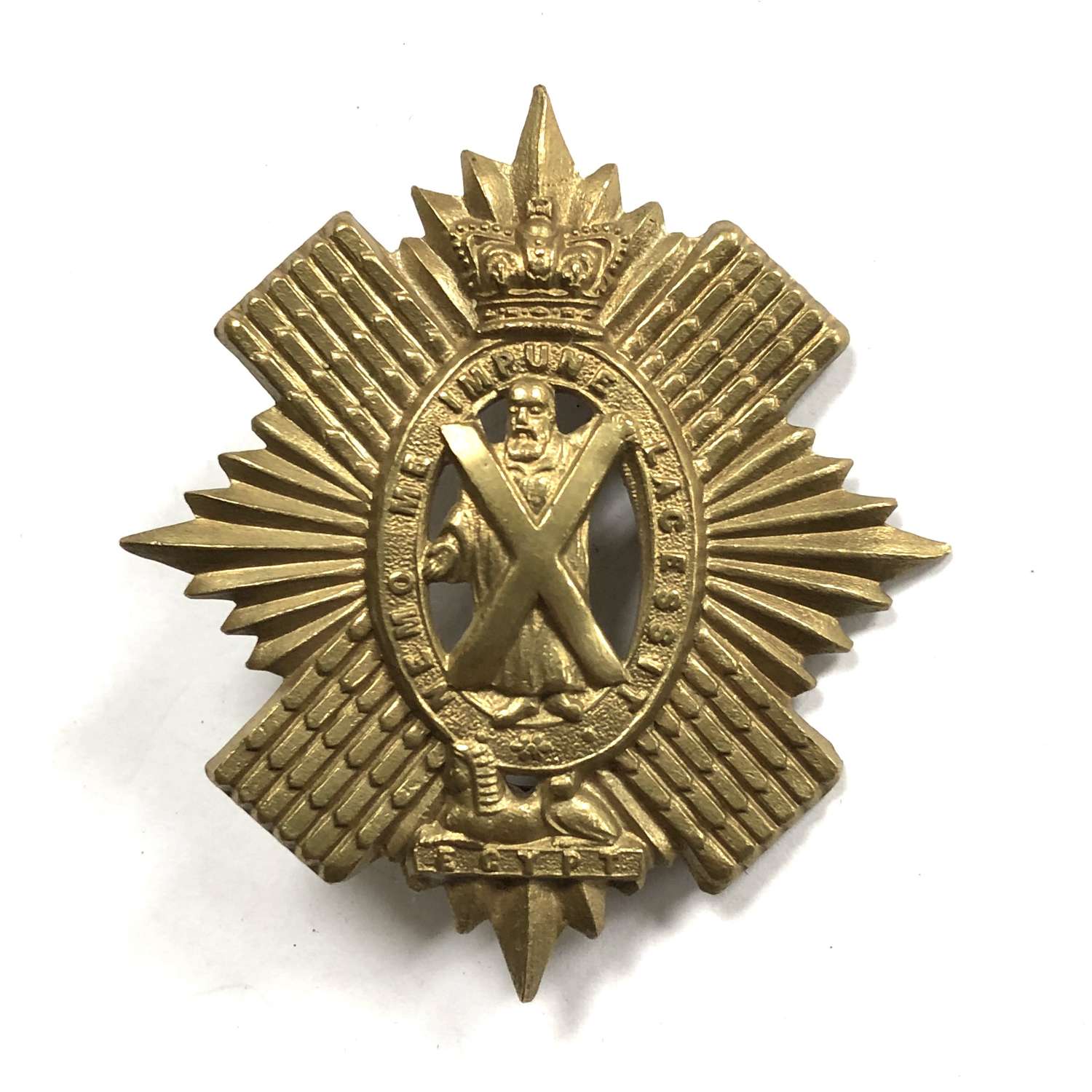 Scottish. 42nd (The Black Watch) Victorian glengarry badge c1868-74