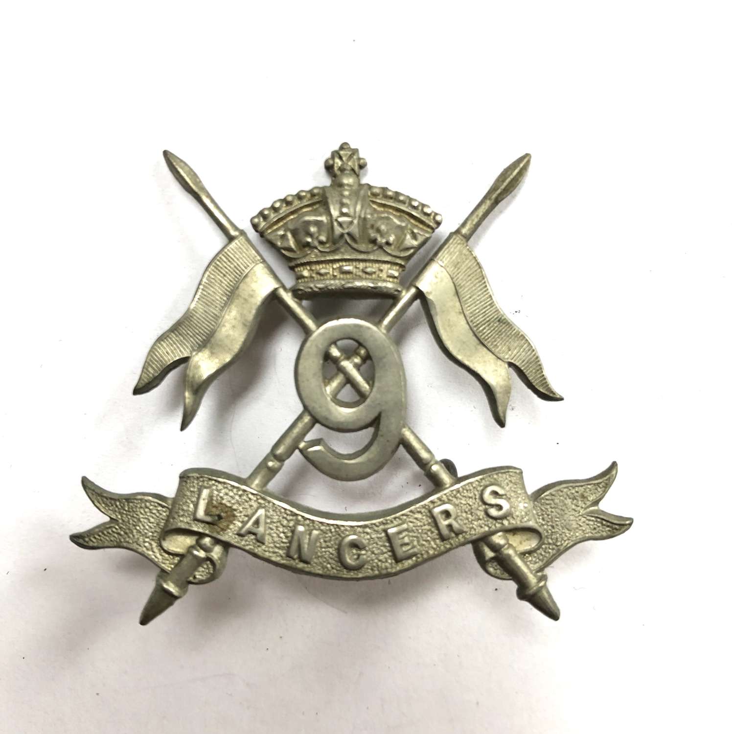 9th Queen's Royal Lancers Victorian cap badge circa 1896-1900