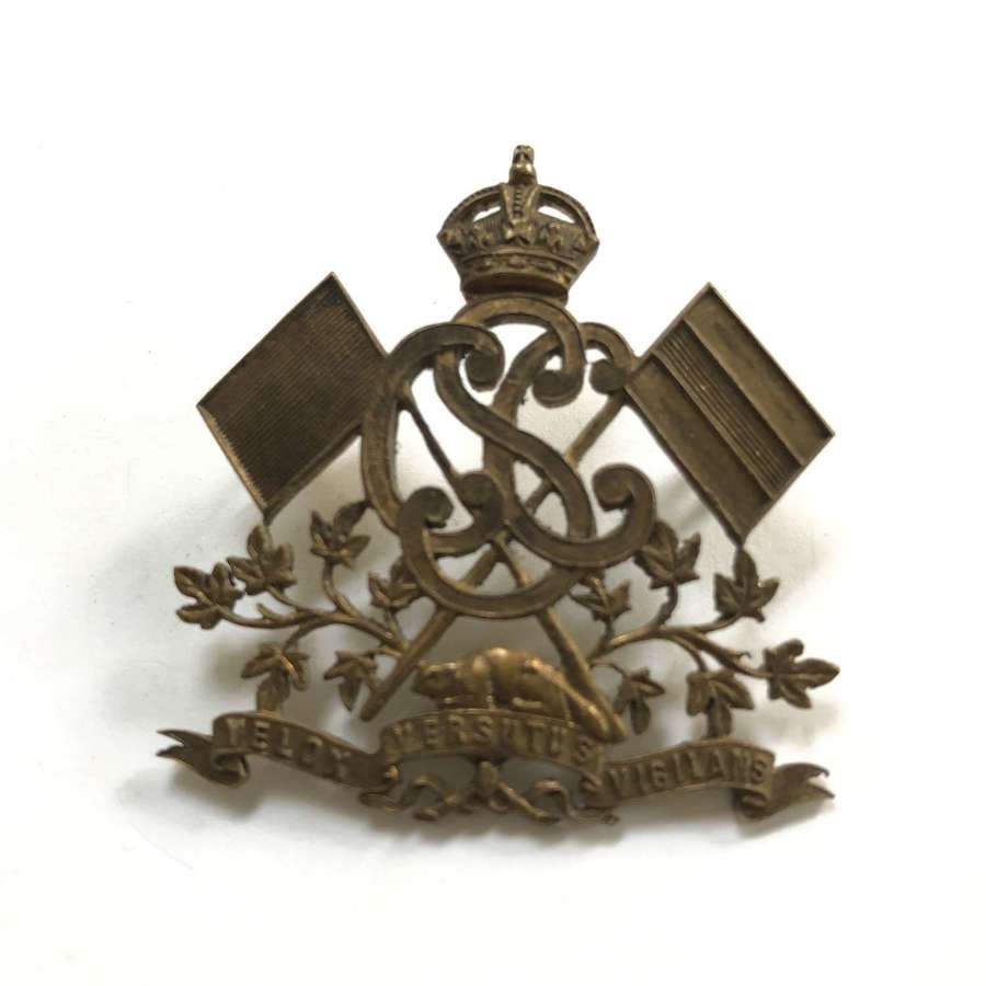 Canadian Signal Corps WW1 cap badge