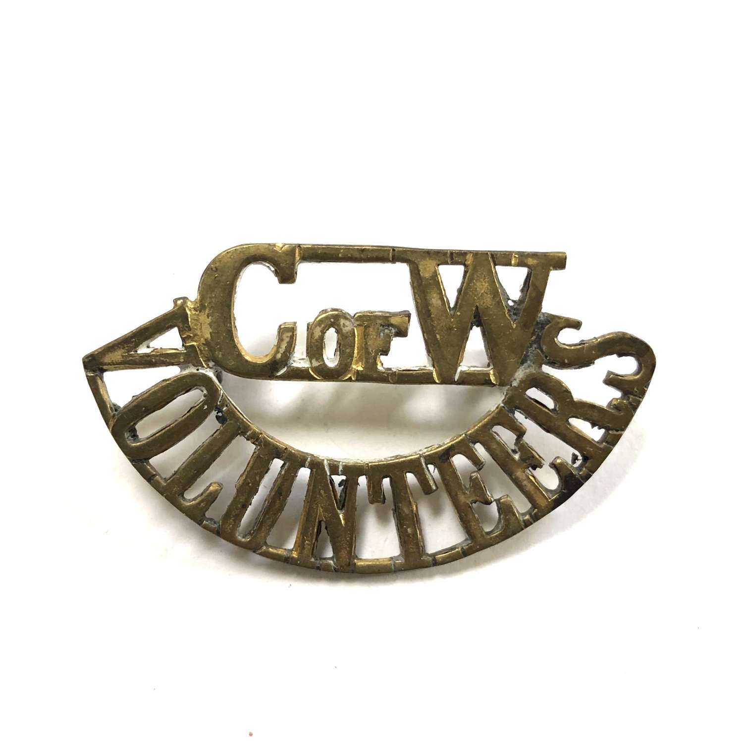 C OF W / VOLUNTEERS WW1 City of Westminster Vols. VTC shoulder  title