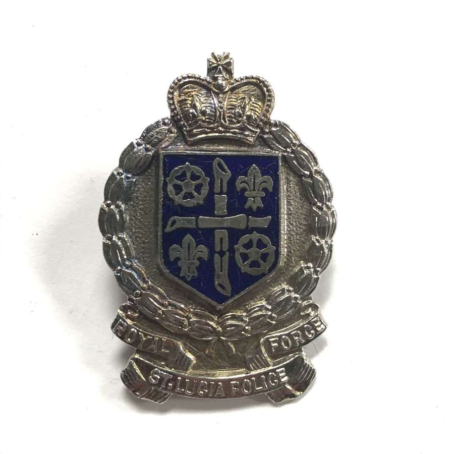 Royal St. Lucia Police Force cap badge