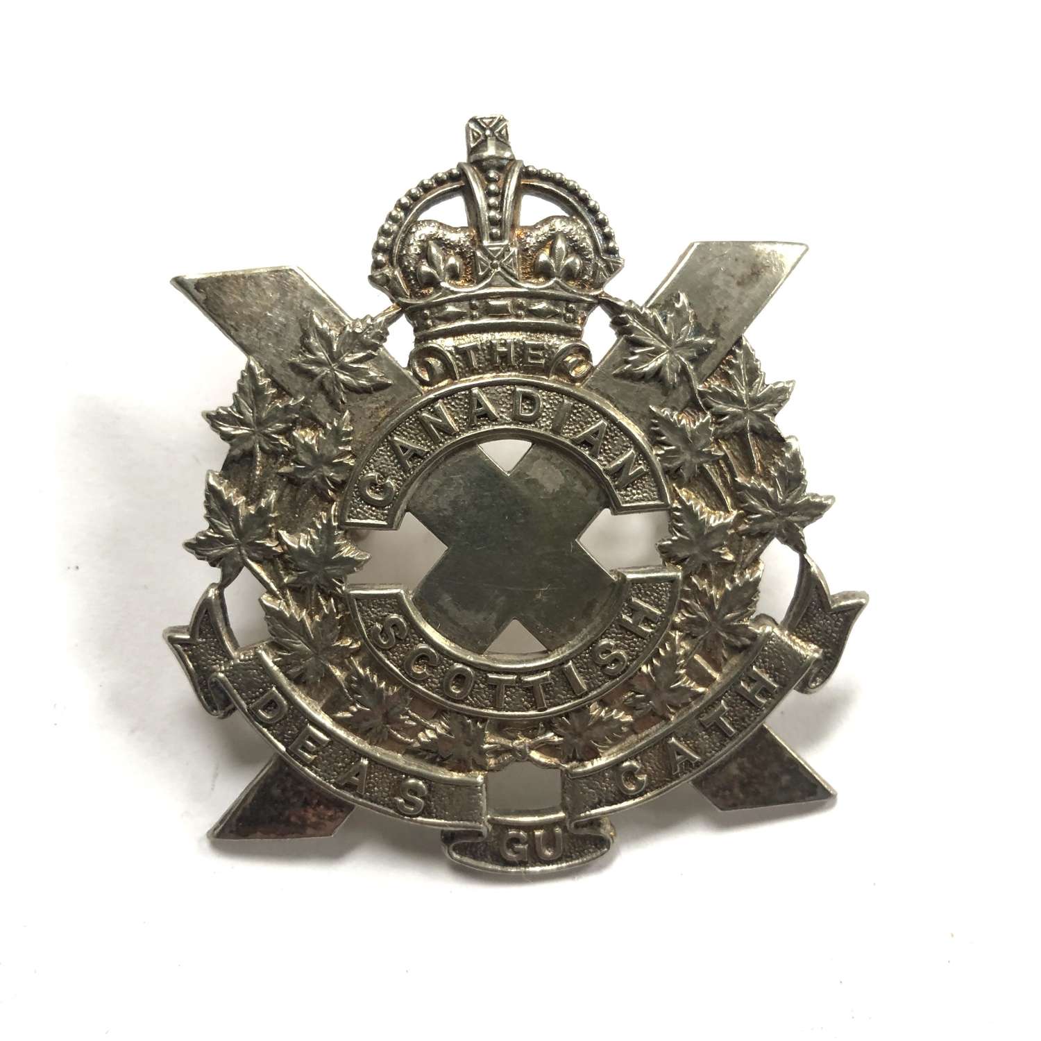 Canadian Scottish pre 1953 Officer's glengarry badge