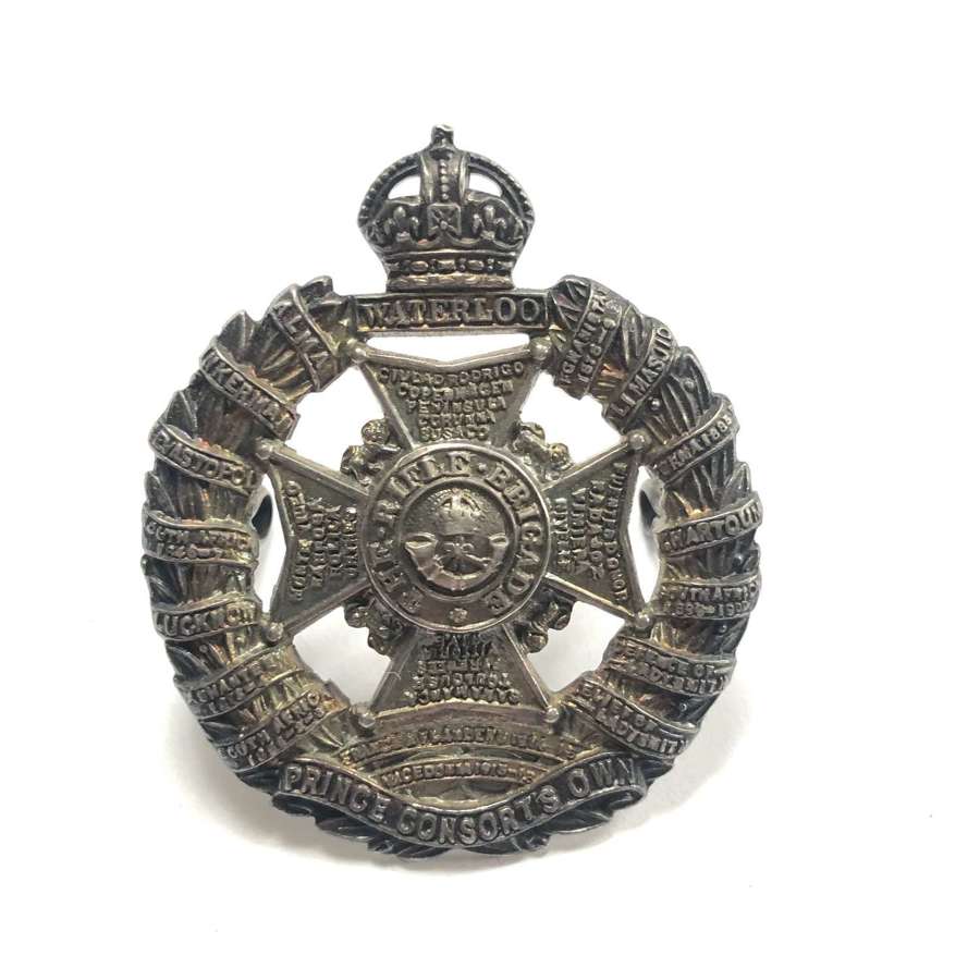 Rifle Brigade WW2 silver Officer's cap badge