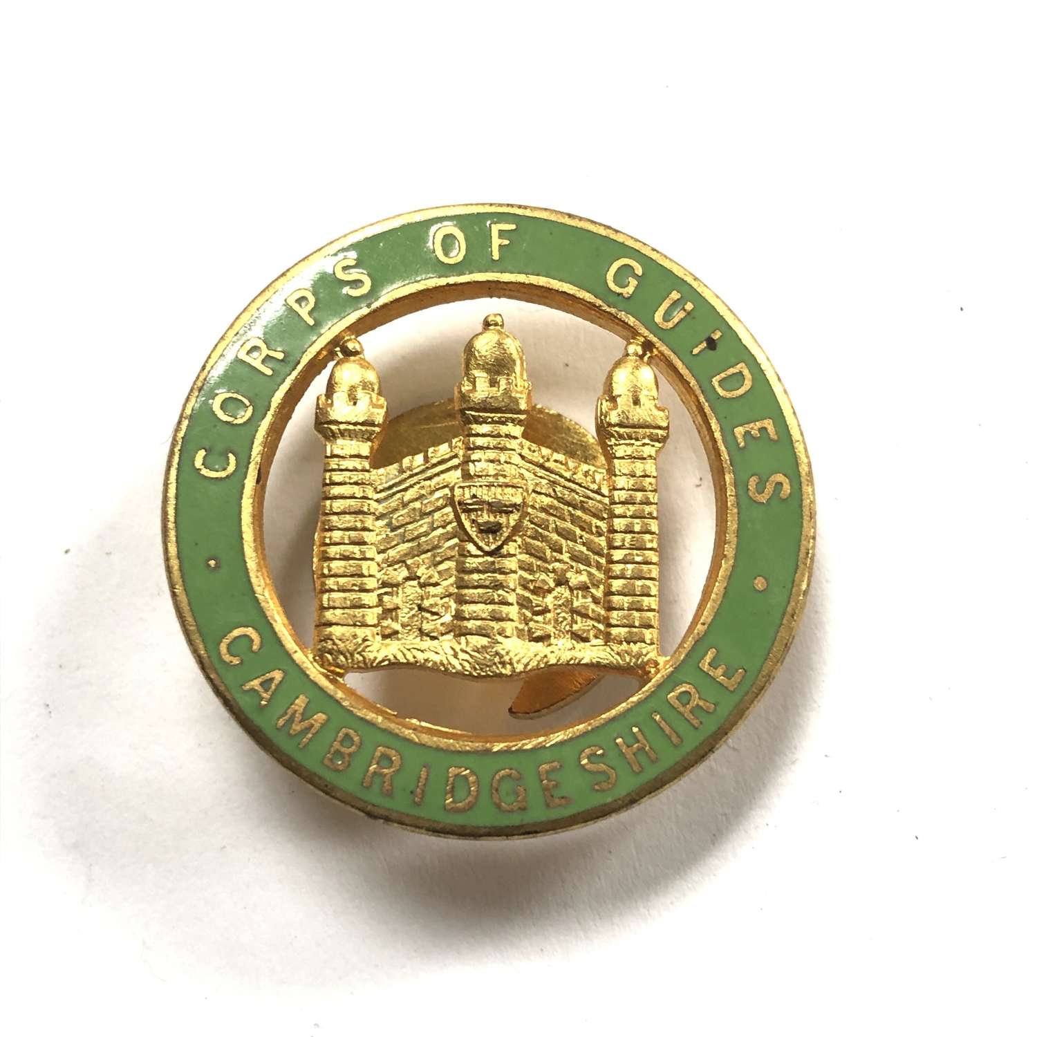 Cambridgeshire Corps of Guides WW1 lapel badge by Bliss