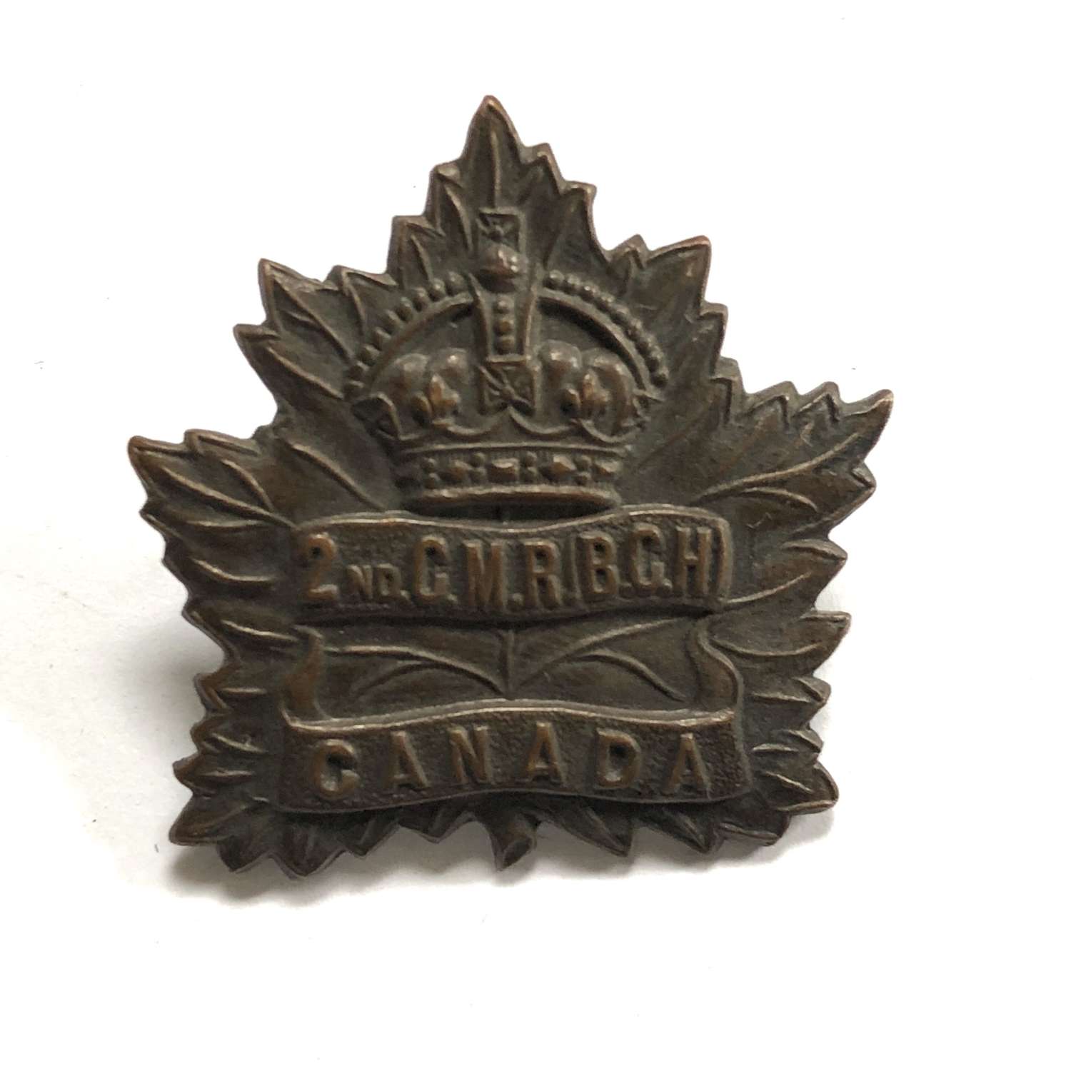 2nd Canadian Mounted Rifles WW1 CEF cap badge by Tiptaft