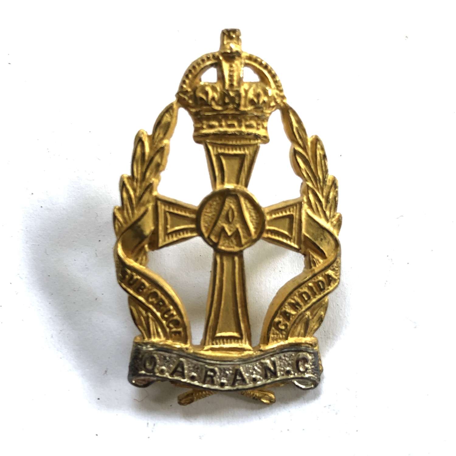 Queen Alexandras Royal Army Nursing Corps QARANC Officer's cap badge