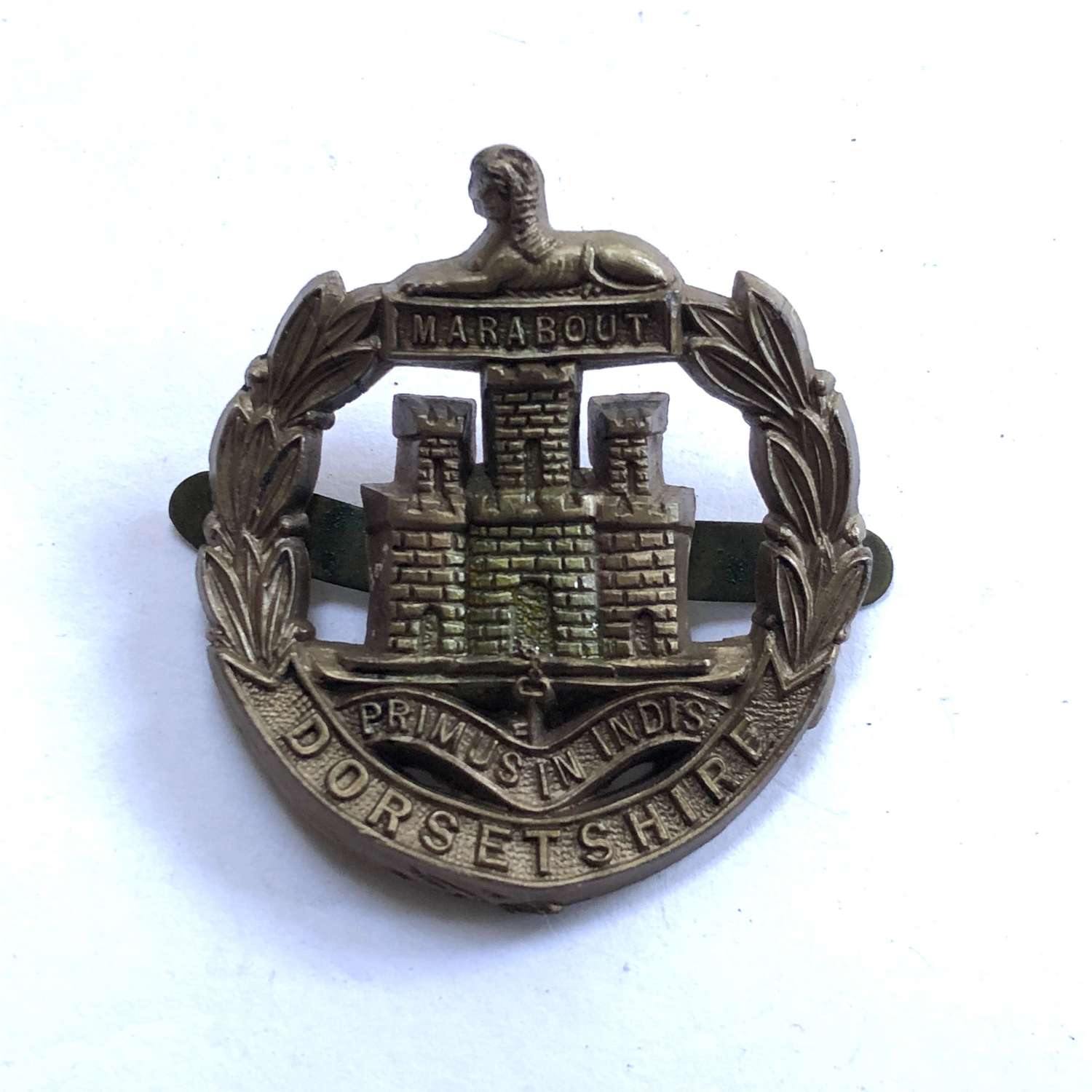 Dorsetshire Regiment WW2 plastic economy cap badge