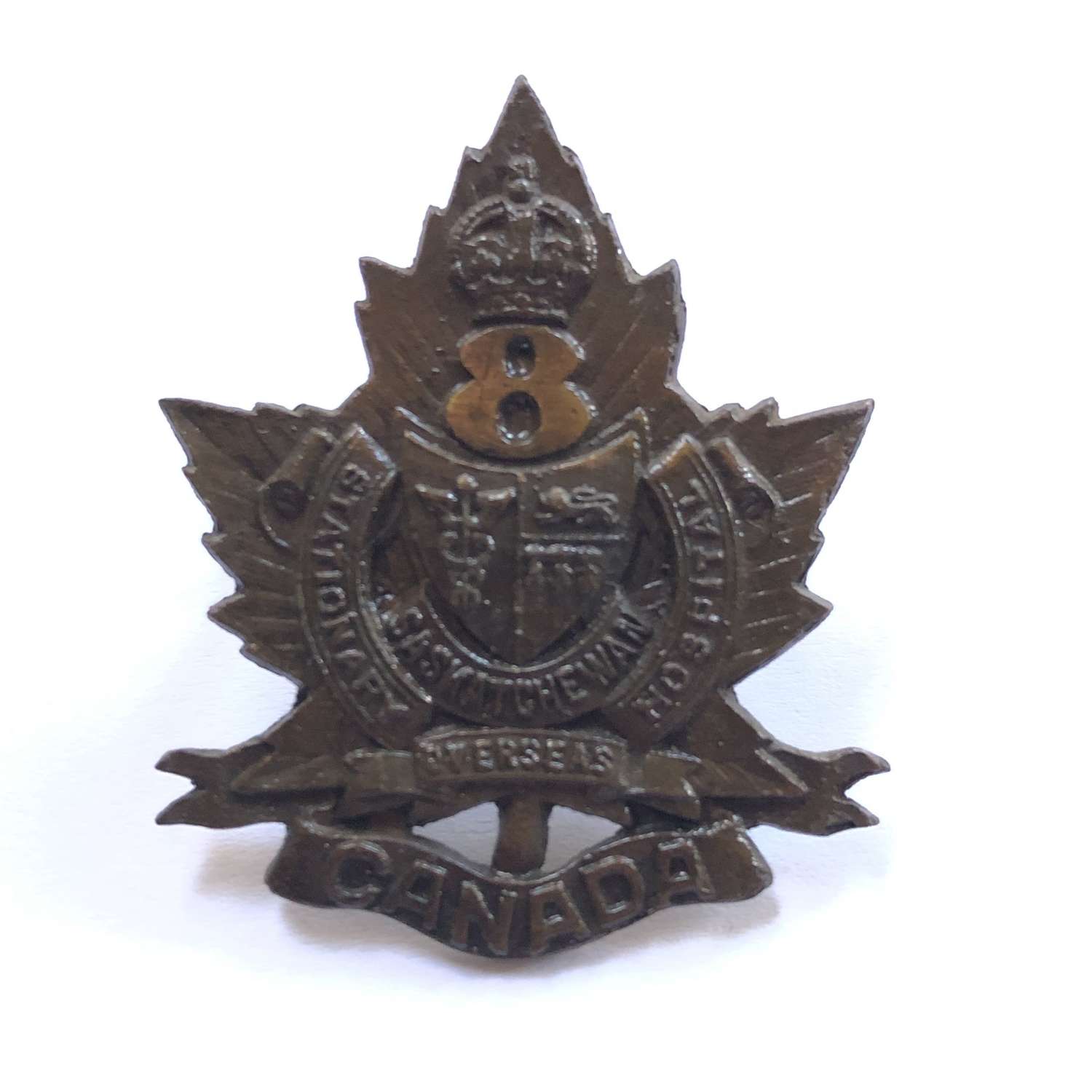Canadian 8th Stationary Hospital CAMC WW1 CEF cap badge