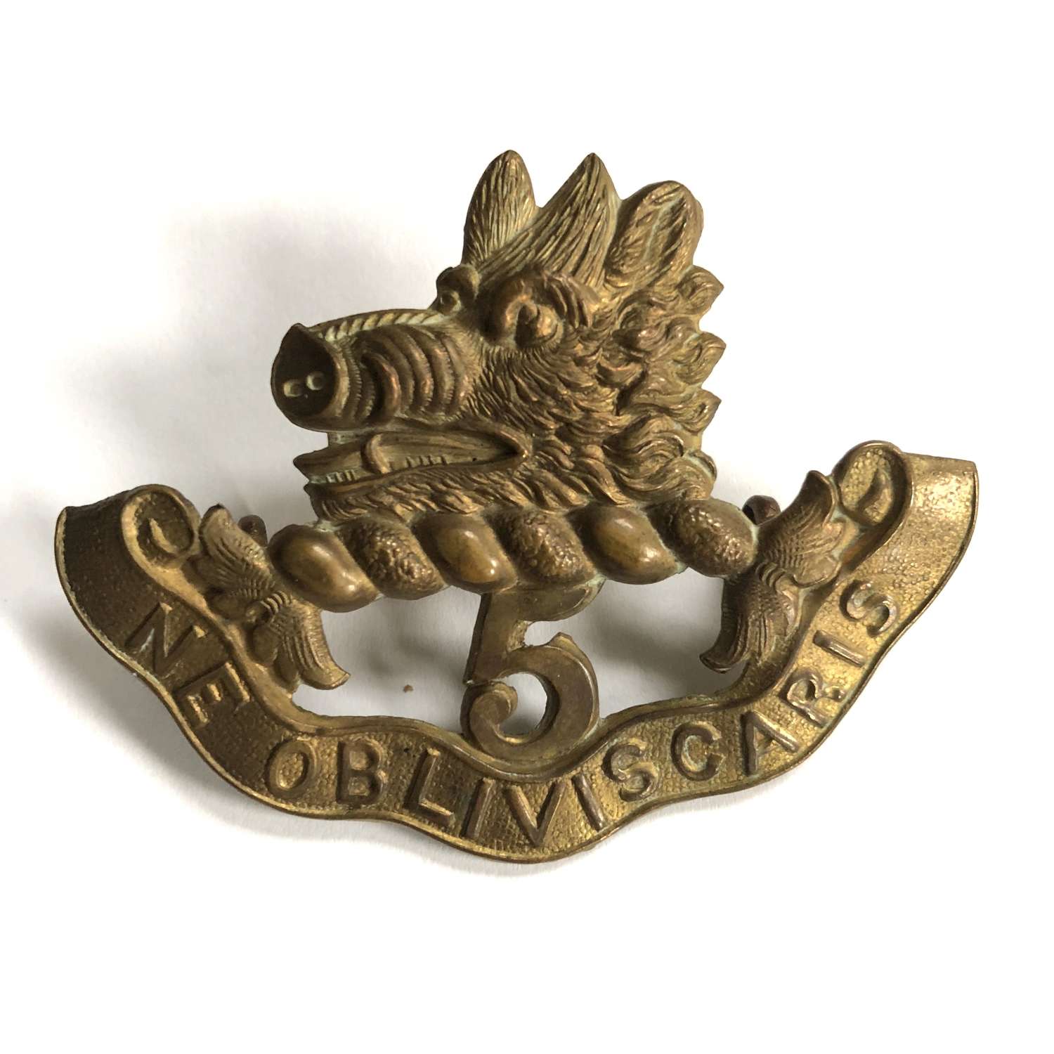 Canadian. 5th Bn. Royal Scots of Canada Victorian  glengarry badge