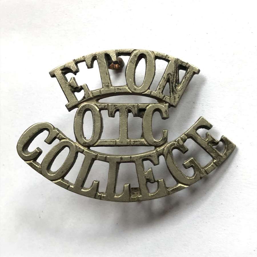 ETON / OTC / COLLEGE shoulder title c1908-40