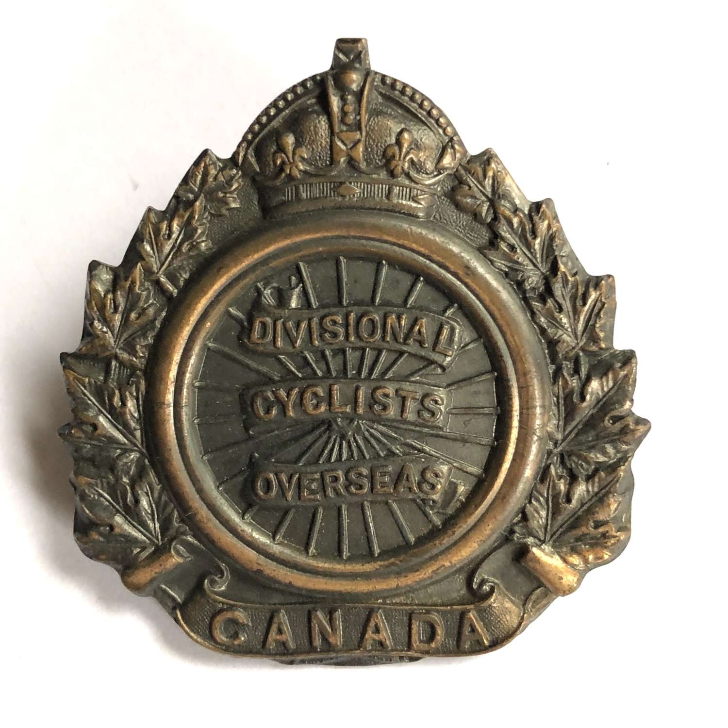 Canadian 1st Divisional Cyclist Battalion cap badge by Roden Bros