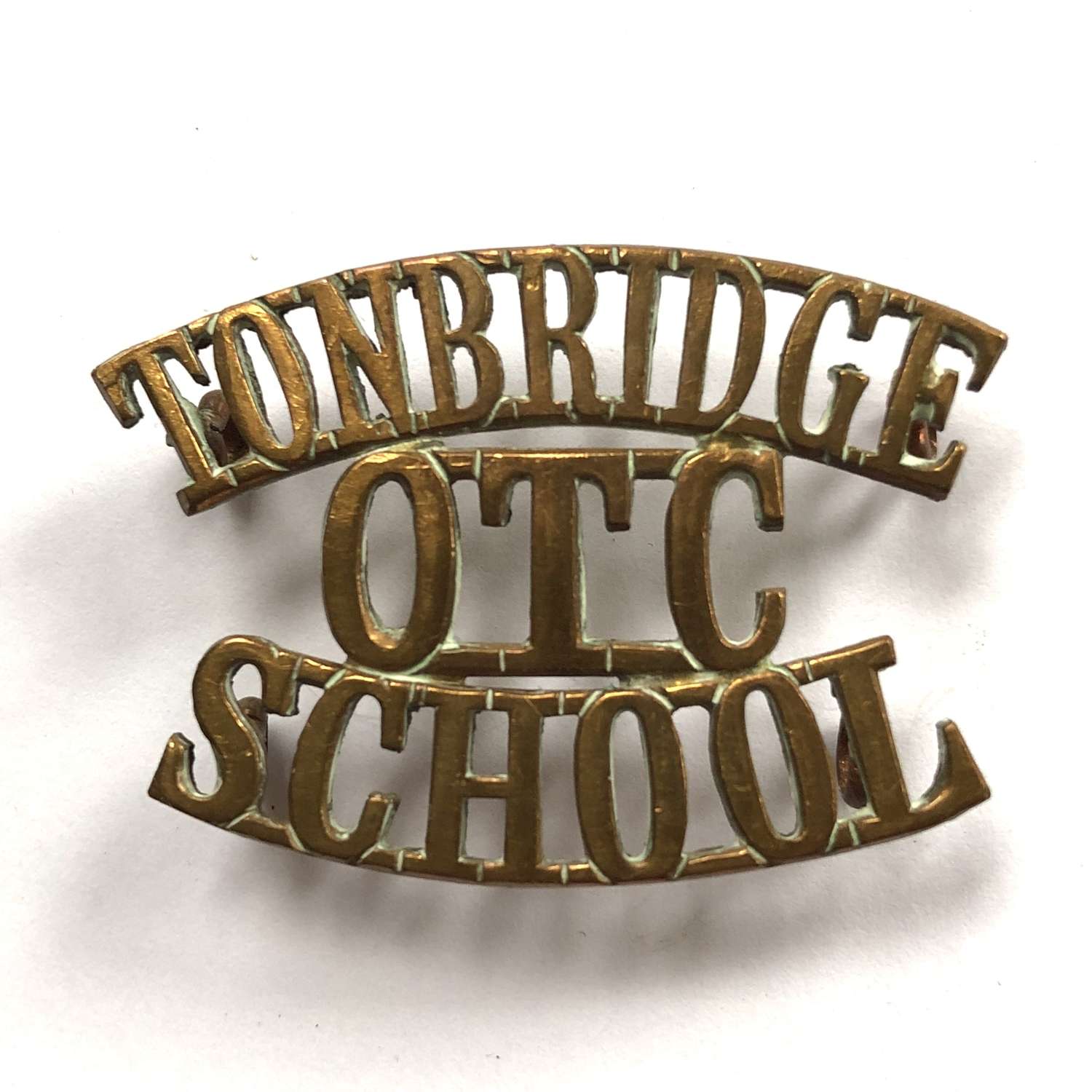TONBRIDGE / OTC / SCHOOL shoulder title c1908-40