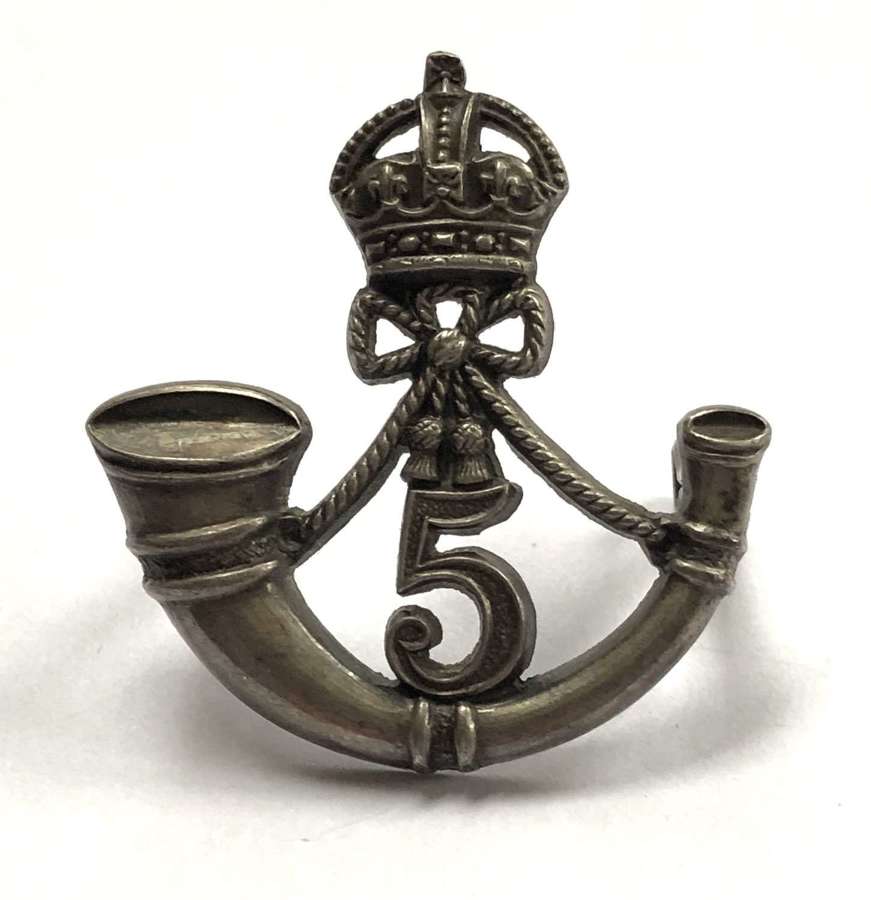5th Mahratta Light Infantry1930 hallmarked silver Officer’s cap badge