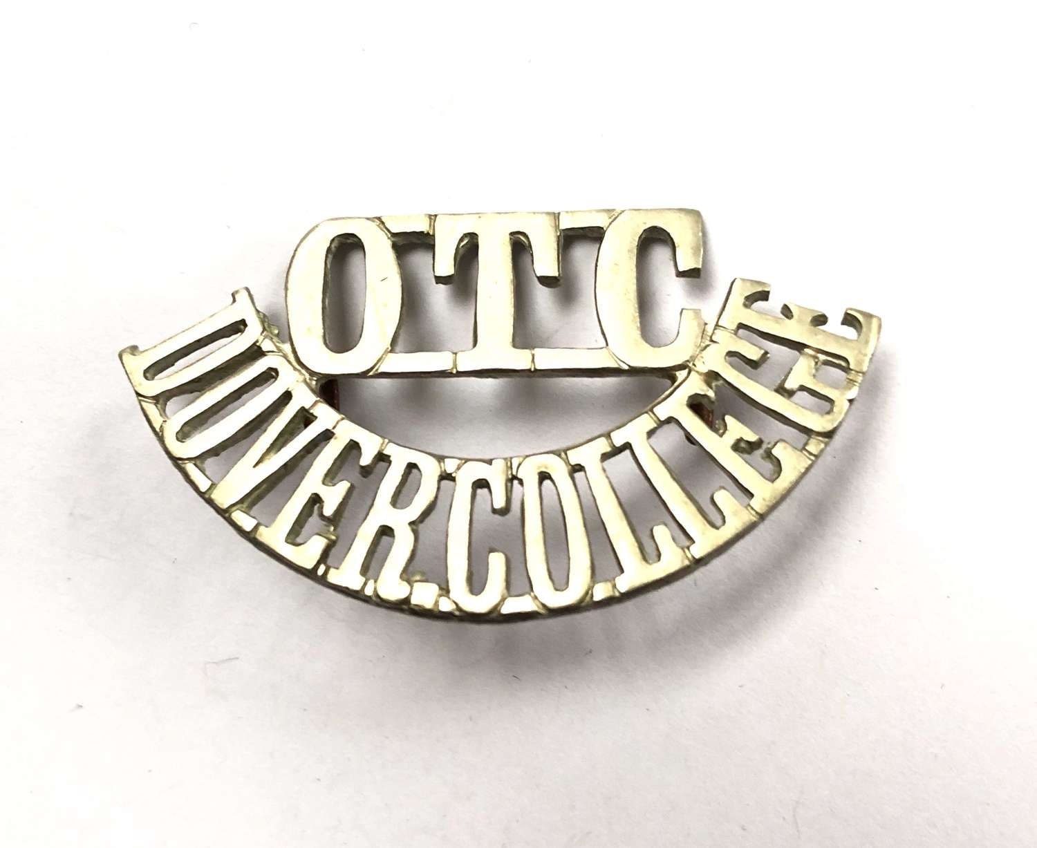 OTC / DOVER COLLEGE shoulder title c1908-40