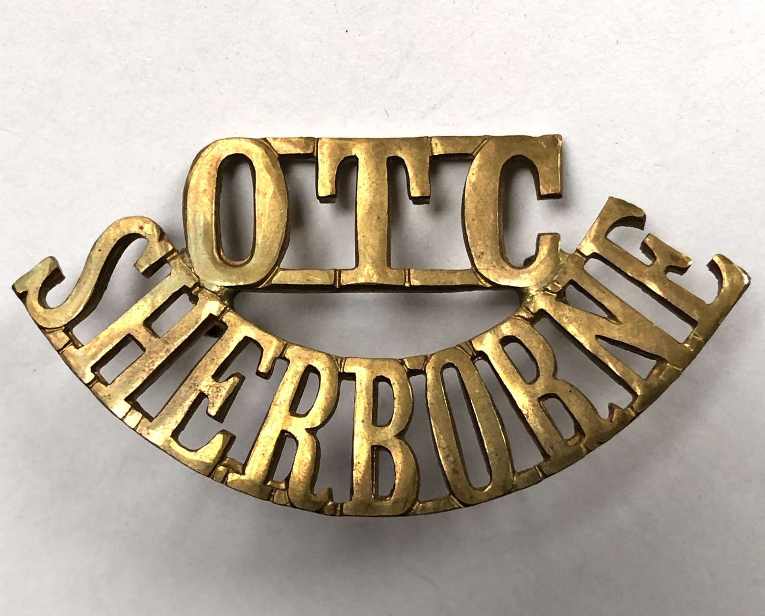 OTC / SHERBORNE Dorset shoulder title c1908-40
