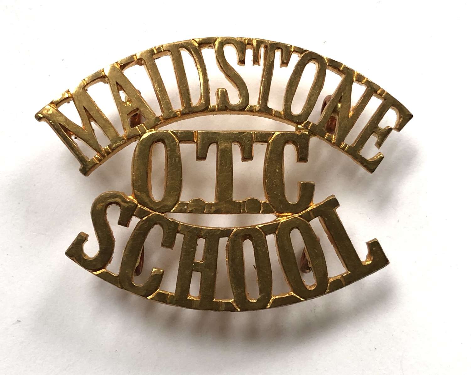 MAIDSTONE / OTC / SCHOOL shoulder title c1908-40