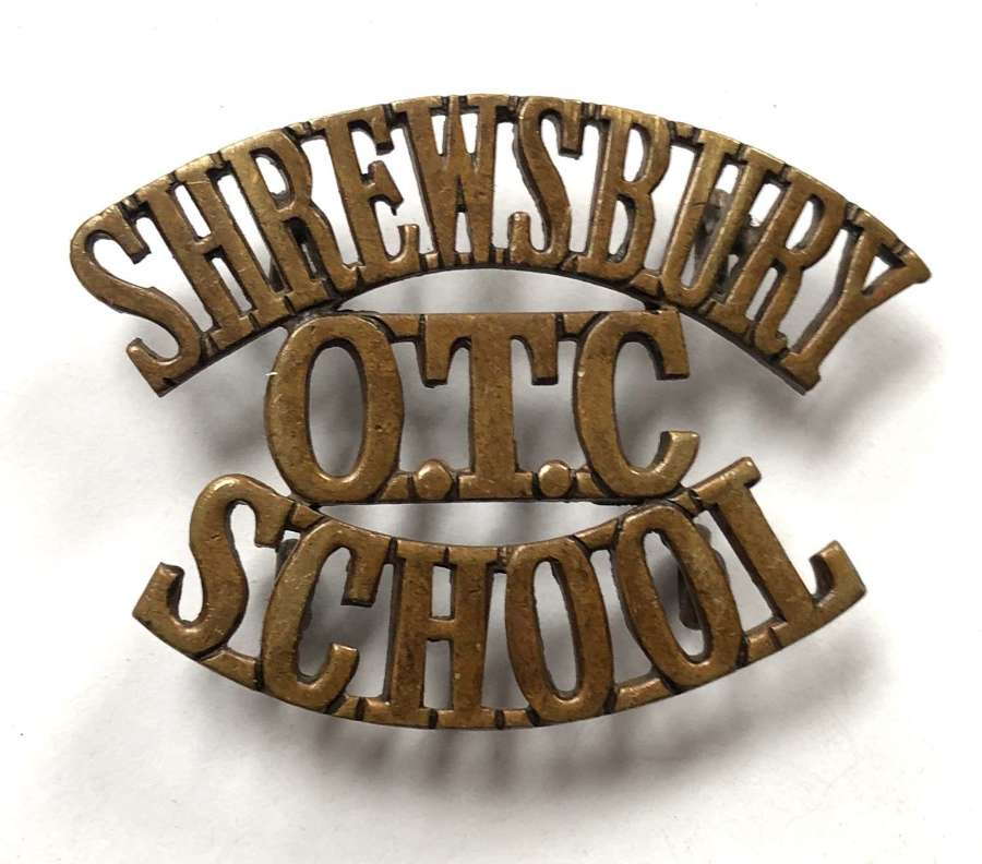 SHREWSBURY / OTC / SCHOOL shoulder title