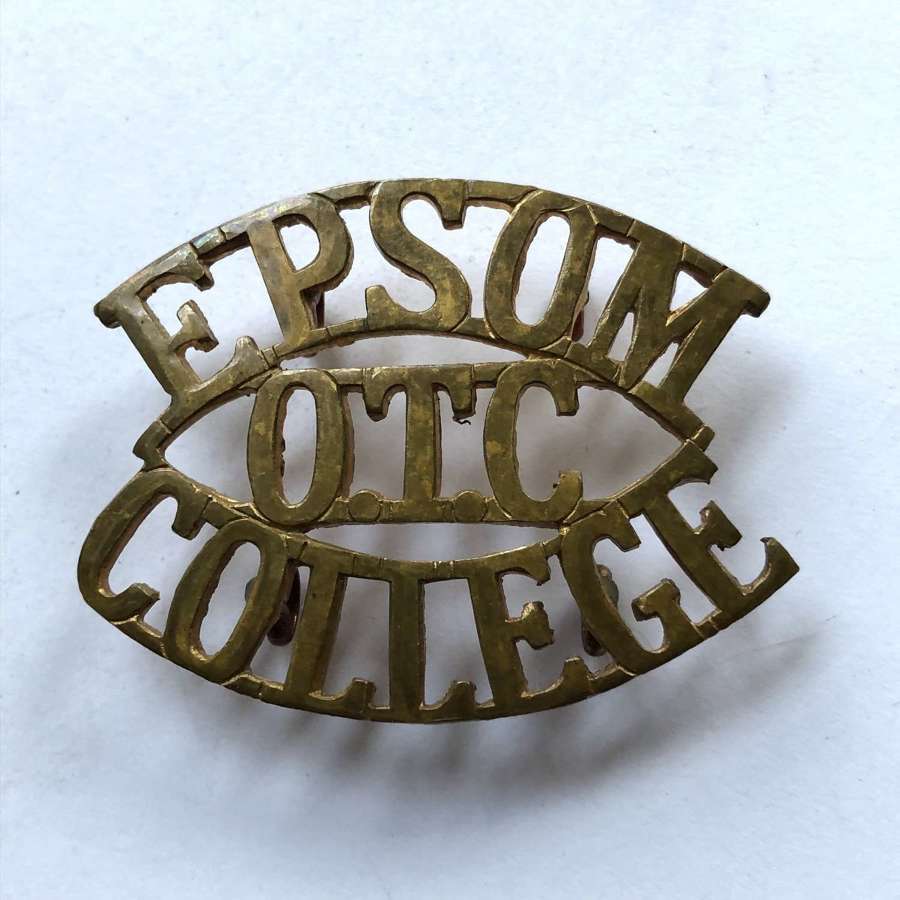 EPSOM / OTC / COLLEGE Surrey shoulder title c1908-40