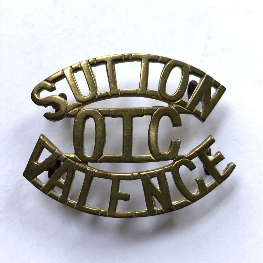 SUTTON / OTC / VALENCE Kent shoulder title c1908-40