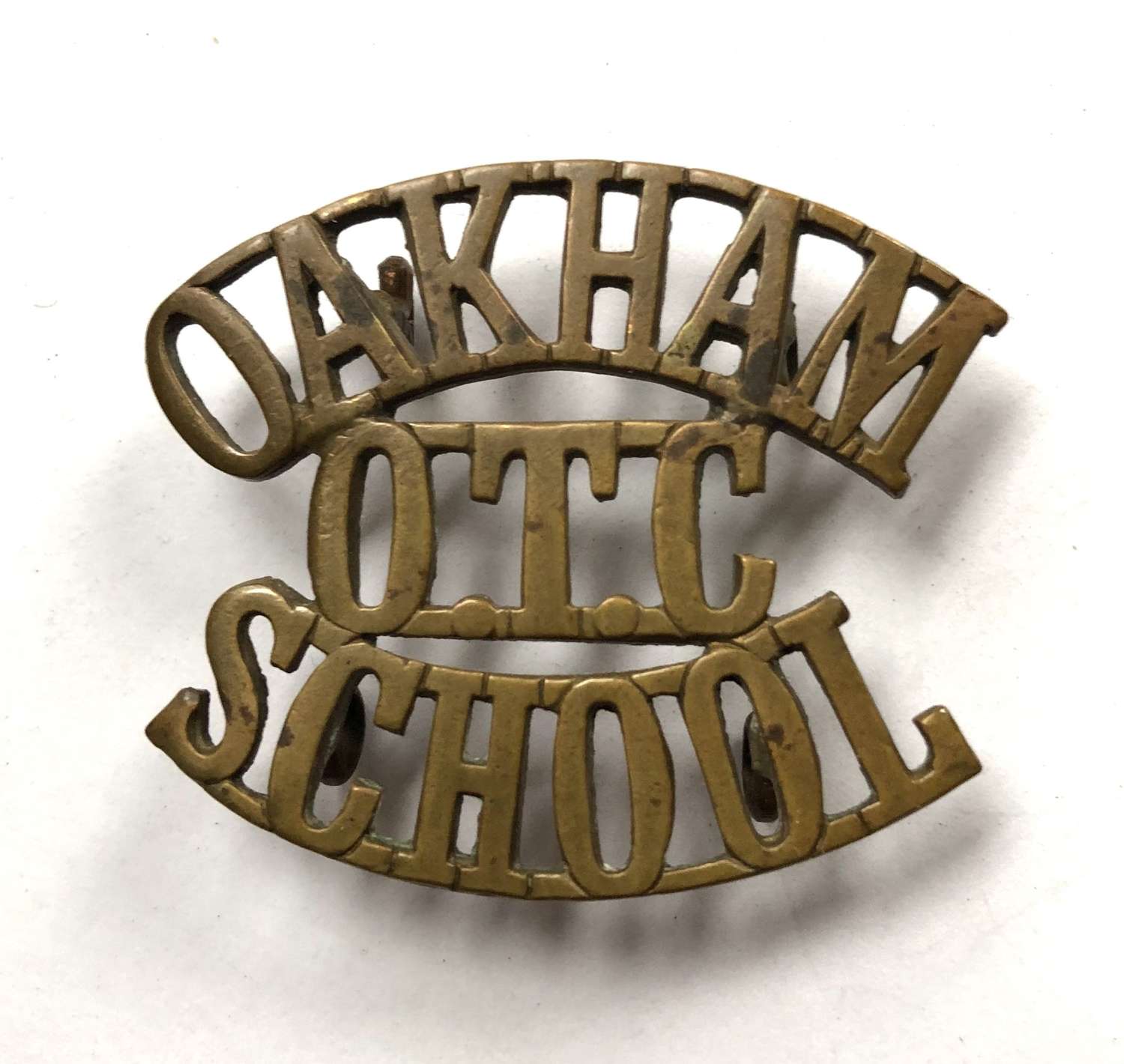 OAKHAM / OTC / SCHOOL Rutland shoulder title c1908-40