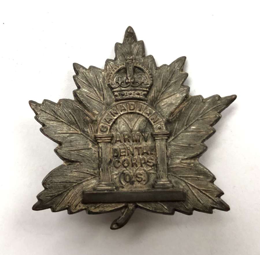 Canadian Army Dental Corps WW1 cap badge (OS)