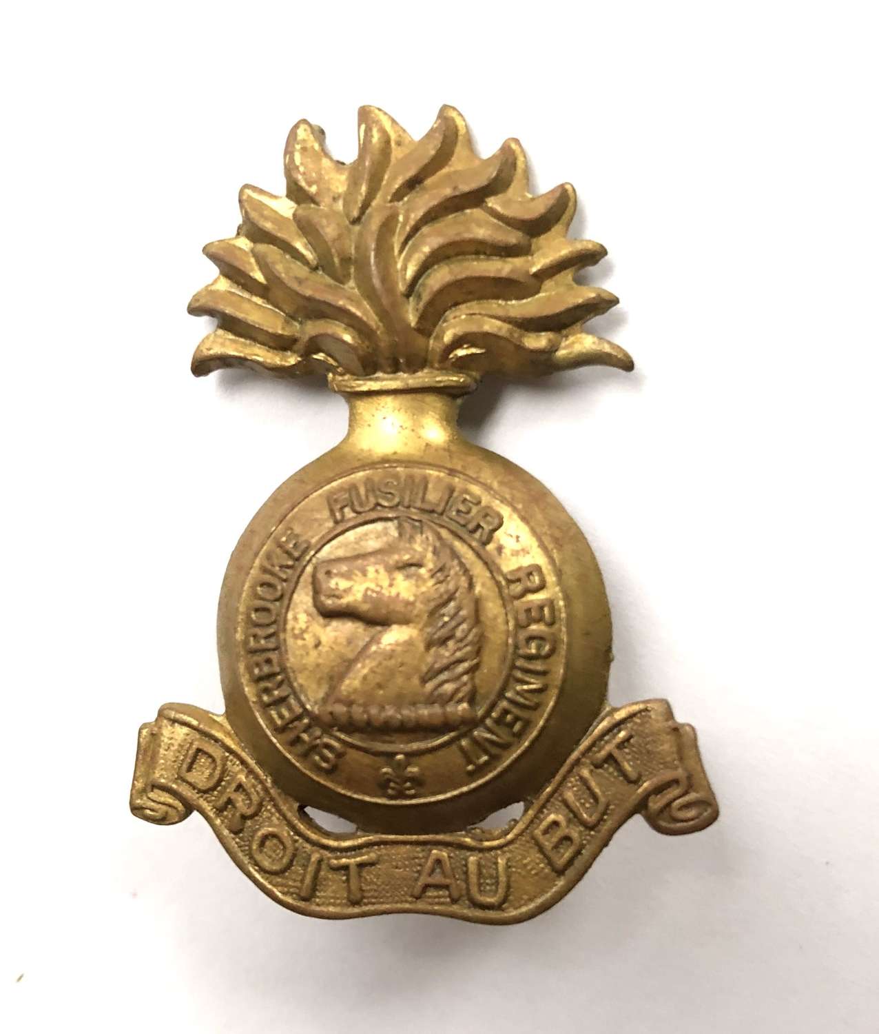 Canadian Sherbrooke Fusilier Regiment CASF WW2 cap badge