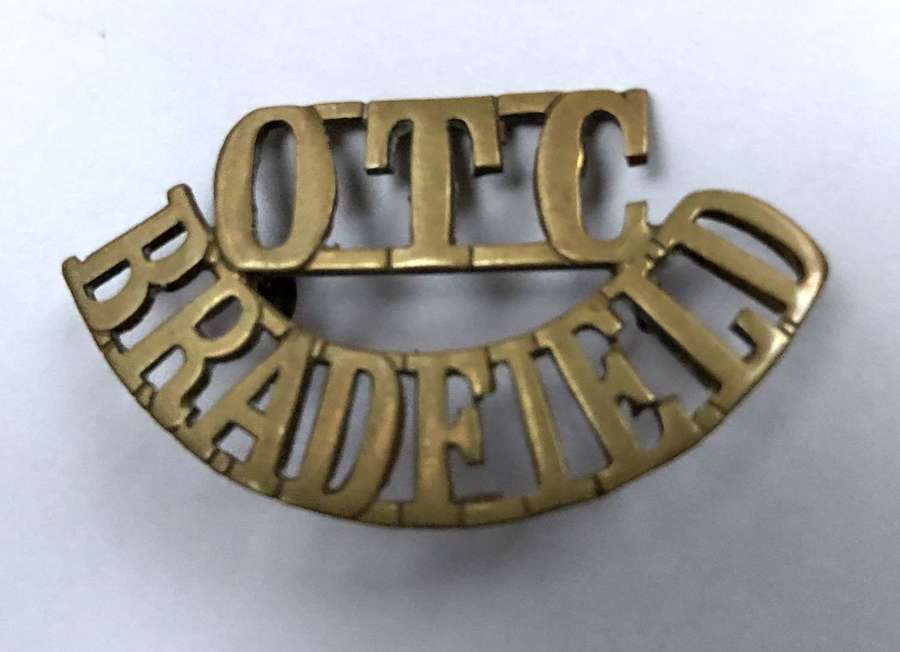 OTC / BRADFIELD shoulder title circa 1908-40