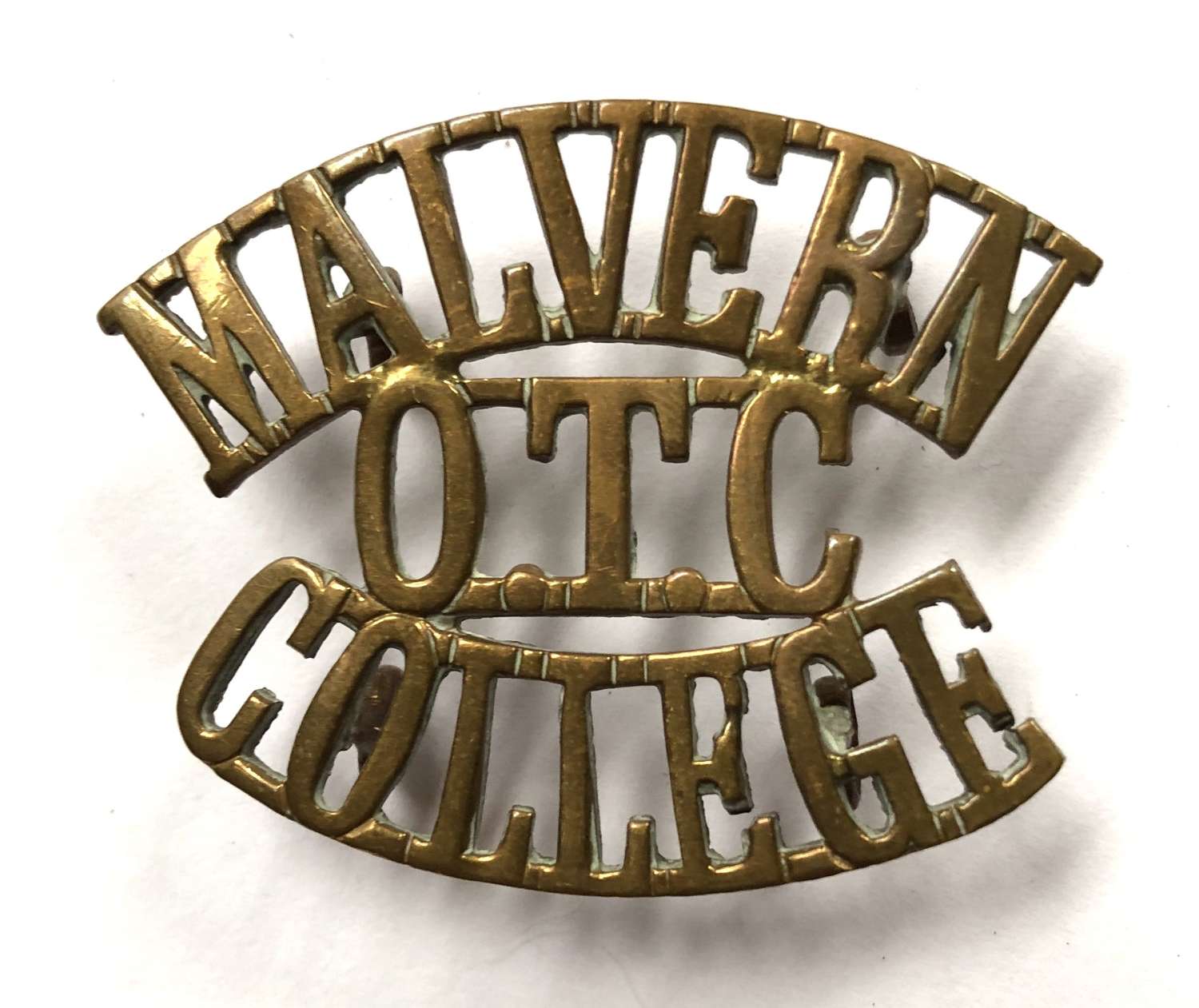 MALVERN / OTC / COLLEGE shoulder title circa 1908-40
